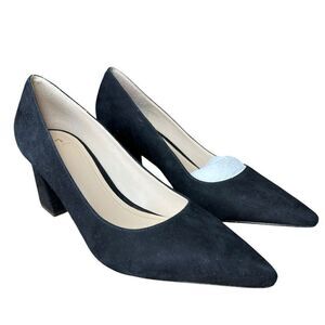 NEW Marc Fisher LTD Black Suede Zala Pointed Toe Pump 8M